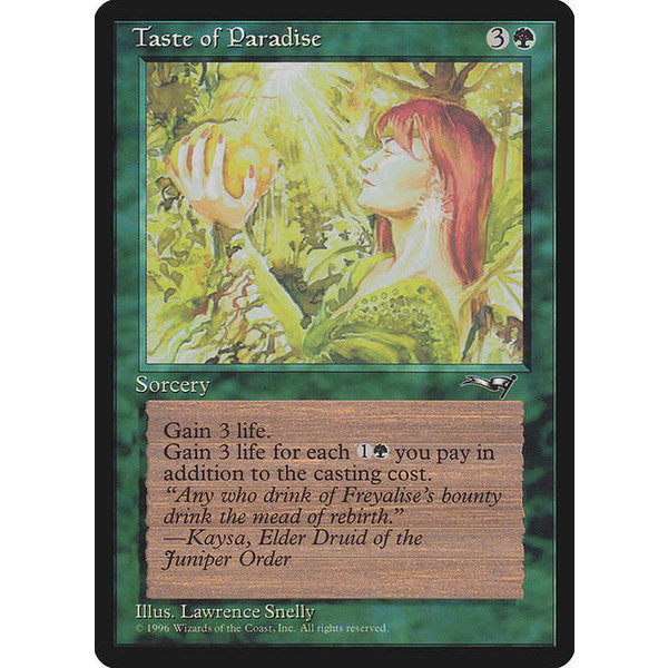 Magic: The Gathering Taste of Paradise (Holding Fruit) (100a) Heavily Played