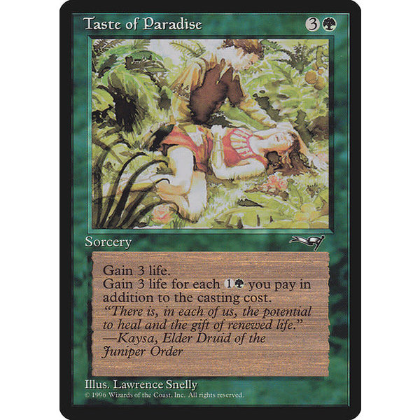 Magic: The Gathering Taste of Paradise (100b) Damaged