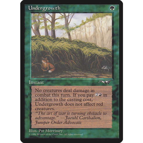 Magic: The Gathering Undergrowth (102b) Moderately Played