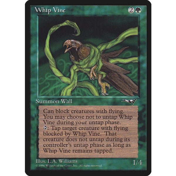 Magic: The Gathering Whip Vine (Ensnared Bird) (103b) Moderately Played