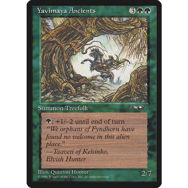 Magic: The Gathering Yavimaya Ancients (Rearing Horse) (104b) Moderately Played