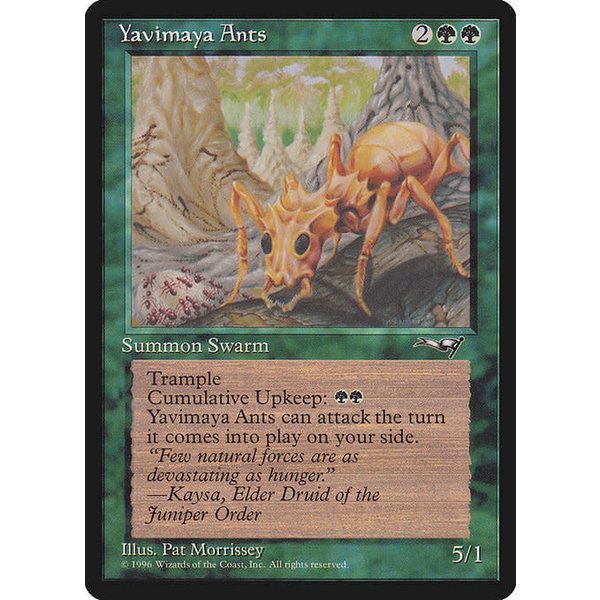 Magic: The Gathering Yavimaya Ants (105) Damaged