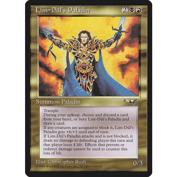 Magic: The Gathering Lim-Dul's Paladin (108) Damaged