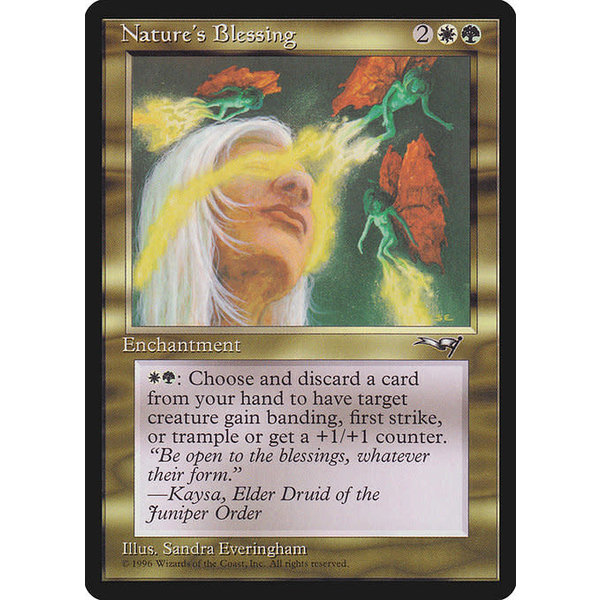 Magic: The Gathering Nature's Blessing (110) Damaged - Italian