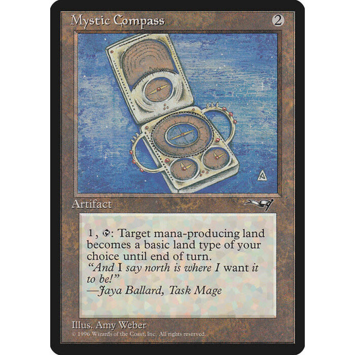 Magic: The Gathering Mystic Compass (124) Moderately Played