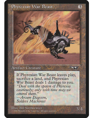 Magic: The Gathering Phyrexian War Beast (Facing Right) (127a) Moderately Played