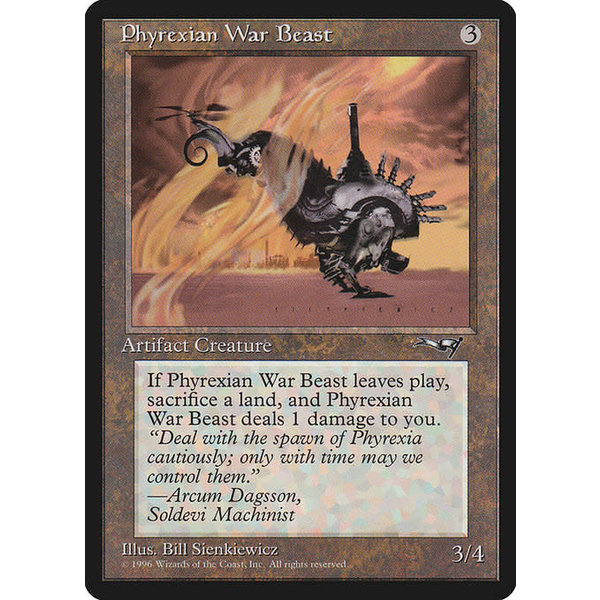 Magic: The Gathering Phyrexian War Beast (Facing Right) (127a) Moderately Played