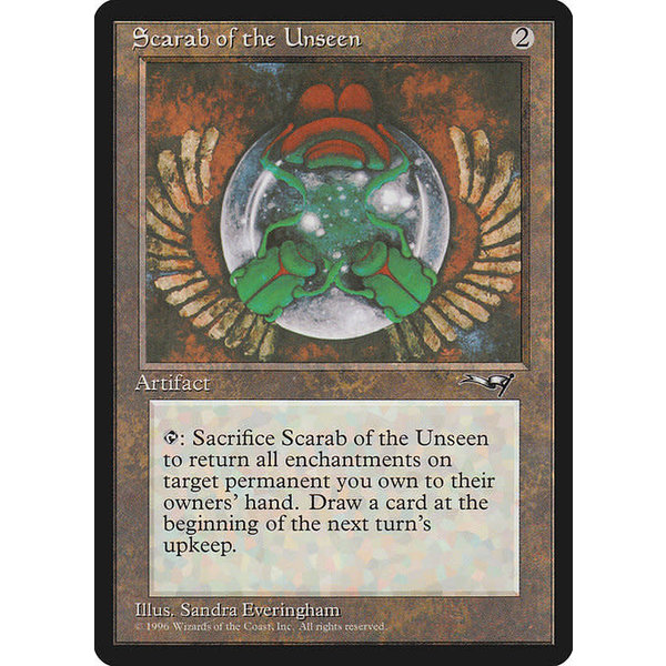 Magic: The Gathering Scarab of the Unseen (128) Damaged