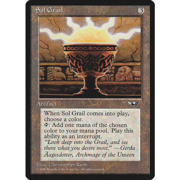 Magic: The Gathering Sol Grail (130) Heavily Played