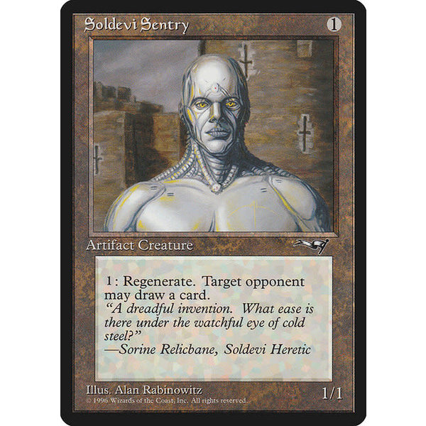 Magic: The Gathering Soldevi Sentry (Close-Up) (132a) Moderately Played