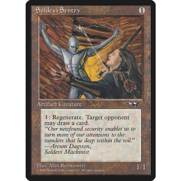 Magic: The Gathering Soldevi Sentry (132b) Moderately Played