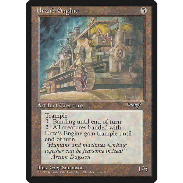 Magic: The Gathering Urza's Engine (135) Damaged