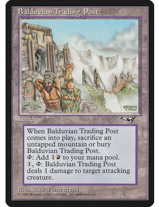 Magic: The Gathering Balduvian Trading Post (137) Moderately Played