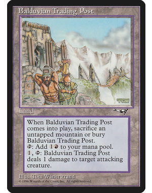 Magic: The Gathering Balduvian Trading Post (137) Moderately Played