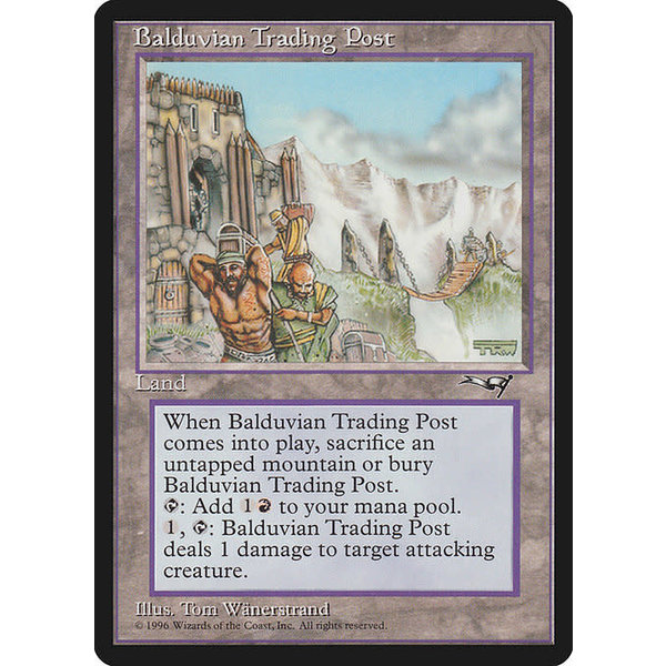 Magic: The Gathering Balduvian Trading Post (137) Moderately Played