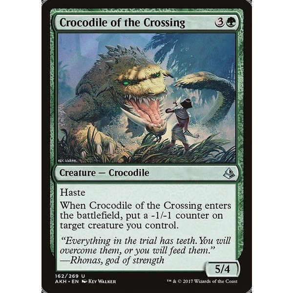 Magic: The Gathering Crocodile of the Crossing (162) Moderately Played