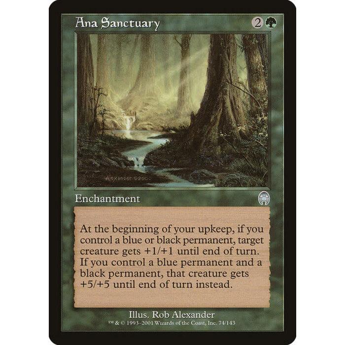 Magic: The Gathering Ana Sanctuary (074) Moderately Played