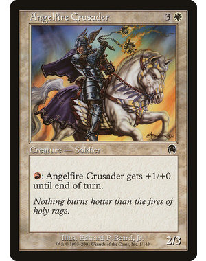 Magic: The Gathering Angelfire Crusader (001) Lightly Played