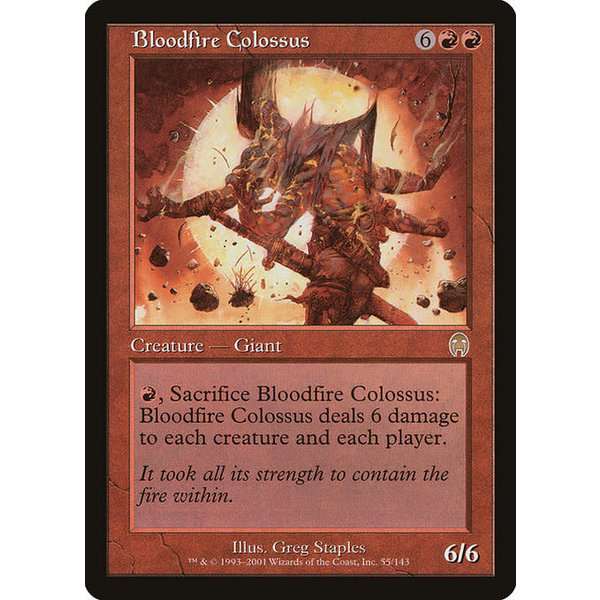 Magic: The Gathering Bloodfire Colossus (055) Moderately Played