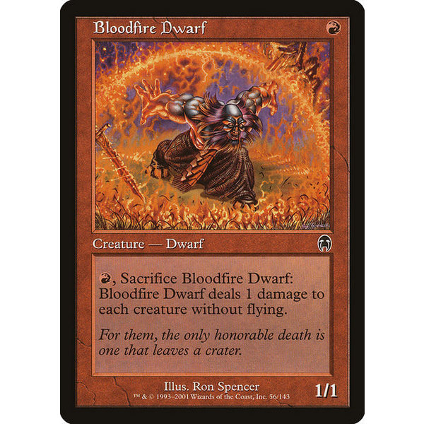 Magic: The Gathering Bloodfire Dwarf (056) Lightly Played