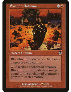 Magic: The Gathering Bloodfire Infusion (057) Damaged