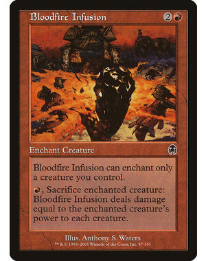 Magic: The Gathering Bloodfire Infusion (057) Damaged