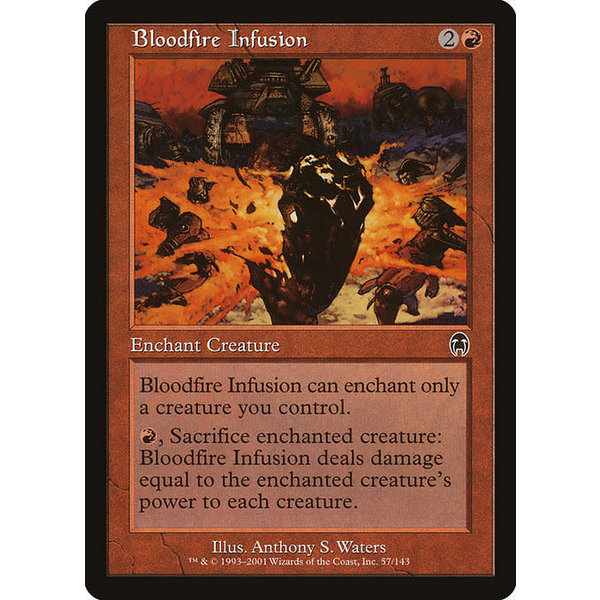 Magic: The Gathering Bloodfire Infusion (057) Damaged