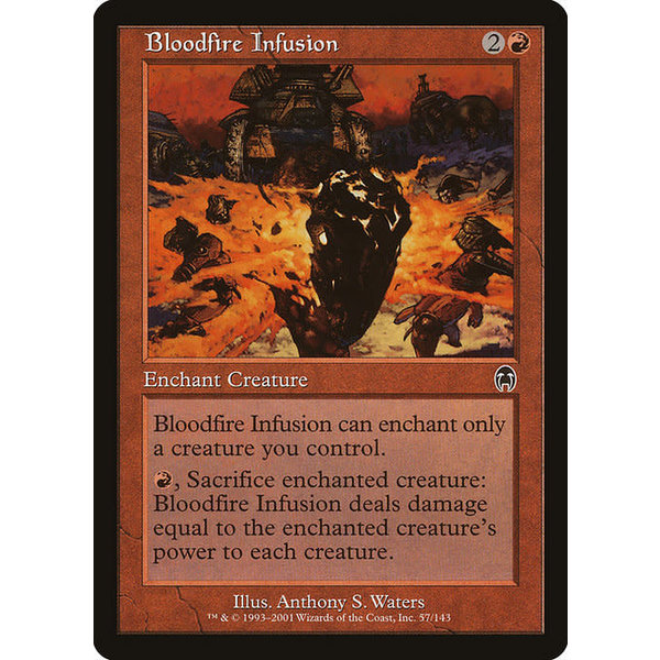 Magic: The Gathering Bloodfire Infusion (057) Moderately Played