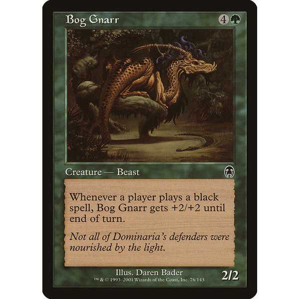 Magic: The Gathering Bog Gnarr (076) Moderately Played