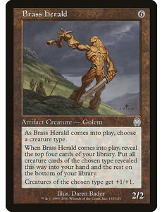 Magic: The Gathering Brass Herald (133) Damaged