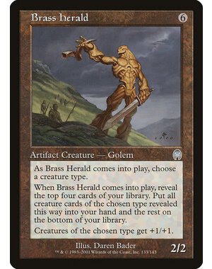 Magic: The Gathering Brass Herald (133) Damaged