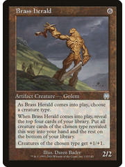 Magic: The Gathering Brass Herald (133) Moderately Played