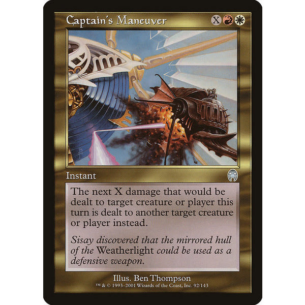 Magic: The Gathering Captain's Maneuver (092) Heavily Played