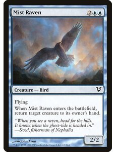 Magic: The Gathering Mist Raven (067) Lightly Played