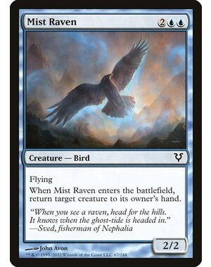 Magic: The Gathering Mist Raven (067) Lightly Played