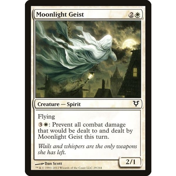 Magic: The Gathering Moonlight Geist (029) Moderately Played