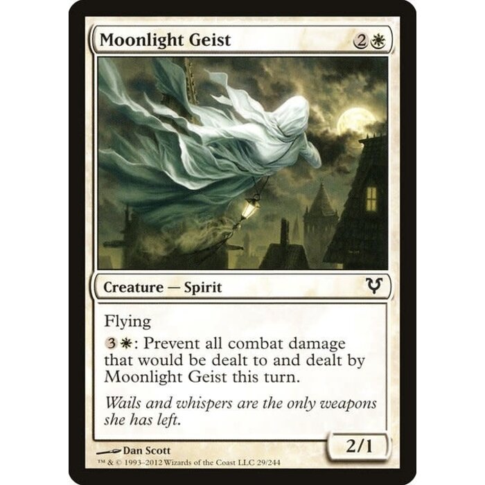 Magic: The Gathering Moonlight Geist (029) Moderately Played