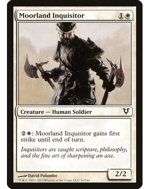 Magic: The Gathering Moorland Inquisitor (030) Moderately Played