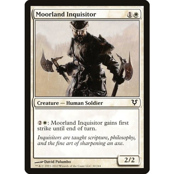 Magic: The Gathering Moorland Inquisitor (030) Moderately Played