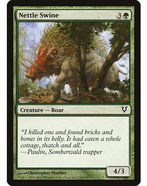 Magic: The Gathering Nettle Swine (186) Moderately Played