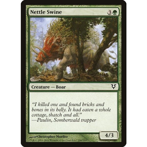 Magic: The Gathering Nettle Swine (186) Moderately Played