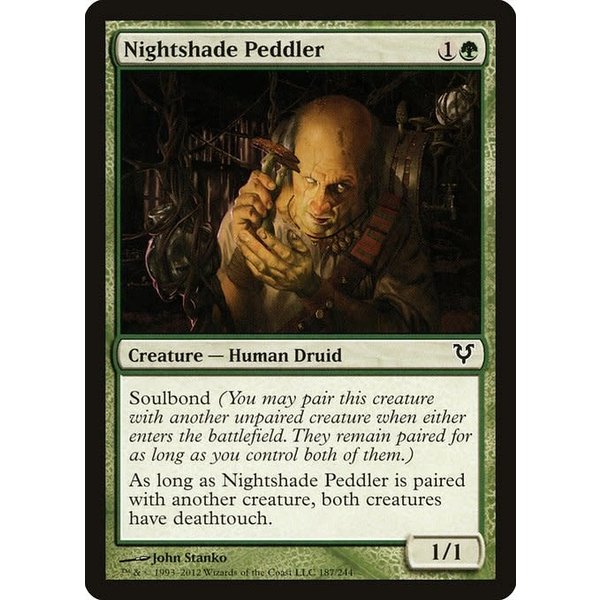 Magic: The Gathering Nightshade Peddler (187) Moderately Played