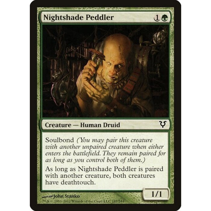 Magic: The Gathering Nightshade Peddler (187) Moderately Played