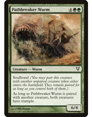 Magic: The Gathering Pathbreaker Wurm (188) Moderately Played