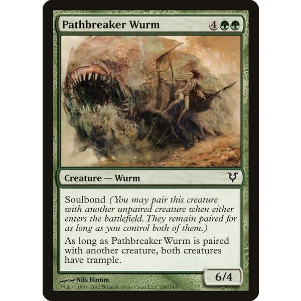 Magic: The Gathering Pathbreaker Wurm (188) Moderately Played