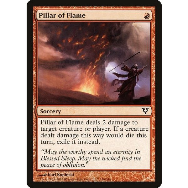 Magic: The Gathering Pillar of Flame (149) Heavily Played