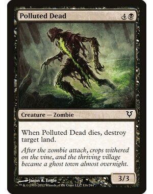 Magic: The Gathering Polluted Dead (116) Moderately Played