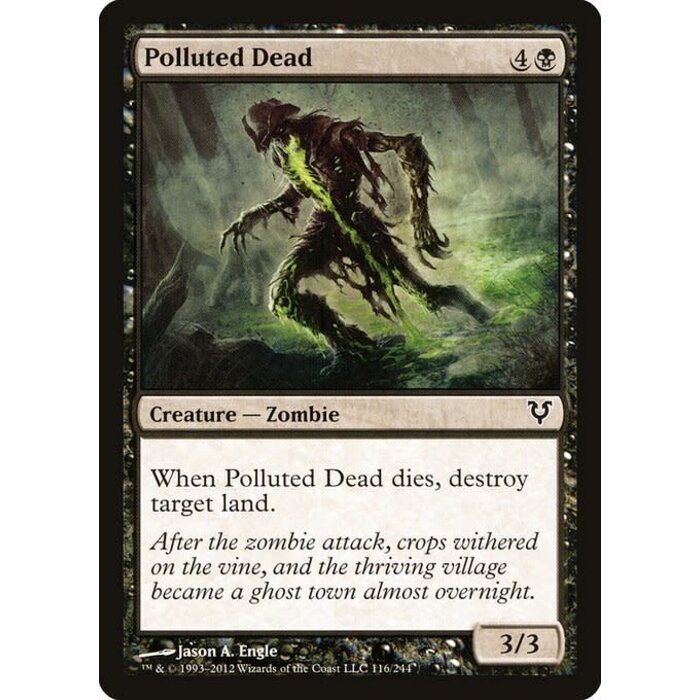 Magic: The Gathering Polluted Dead (116) Moderately Played