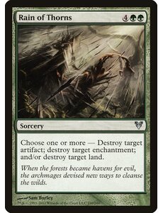 Magic: The Gathering Rain of Thorns (190) Moderately Played Foil