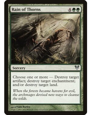 Magic: The Gathering Rain of Thorns (190) Moderately Played Foil